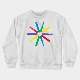 Rainbow Drumsticks Crewneck Sweatshirt